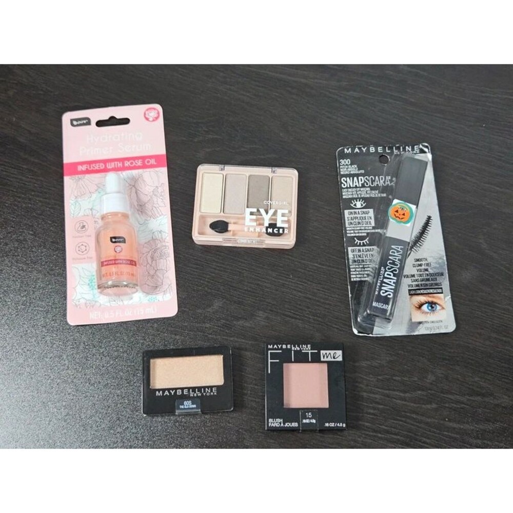 Makeup Beauty Set Maybelline Cover Girl Mascara Eyeshadow Blush Primer